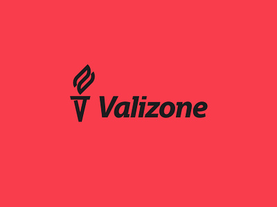 Valizone branding branding flame icon insurance letter logo mark monogram torch v z