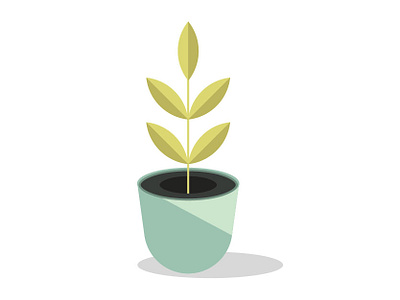 Still Growing love illustration pot vector