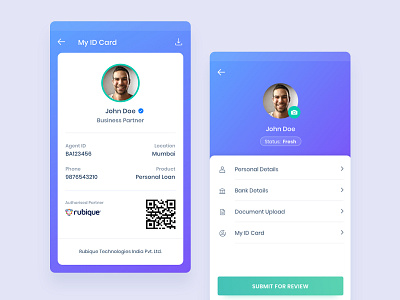BA Profile - Rubique android design icons ui ux