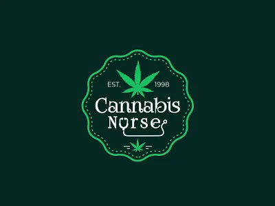 Cannabis Nurse Marijuana Logo branding cannabis cannabis logo clean logo creative logo design graphic design hemp hemp logo hemp oil illustration logo design logodesign logotype marijuana medical logo minimalist logo nurse nursing logo vector