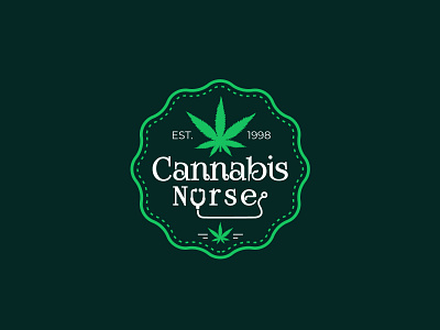 Cannabis Nurse Marijuana Logo branding cannabis cannabis logo clean logo creative logo design graphic design hemp hemp logo hemp oil illustration logo design logodesign logotype marijuana medical logo minimalist logo nurse nursing logo vector