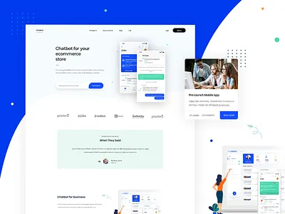 Chatbot thumb 01 chat chatbot clean colorful creative design inspiration trending ui
