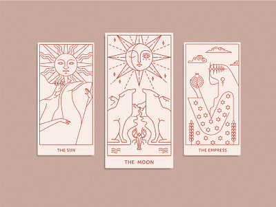 Karmacy * Business cards branding business cards businesscard design illustration lineart minimal tarot tarot card tarot cards