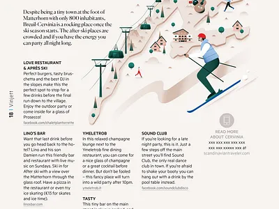 When in Cervinia alps cervinia city editorial flat gradient holiday illustration lifestyle magazine map mountain pastel ski ski lodge texture travel vector wine winter