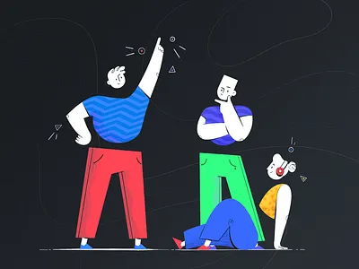 Audiobook App - Illustration books characters clean design illustration procreate story ui