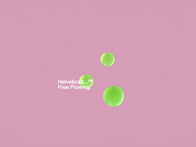 Helvetica&...™ Free Flowing. 3d abstract animation helvetica motion motiondesign motiongraphics ocean pink satisfying type water web website