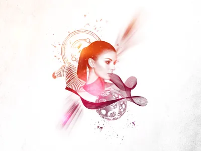 THE MIND ESSENCE beautiful clean collage collage art design digital art girl grunge light minimal sacred woman