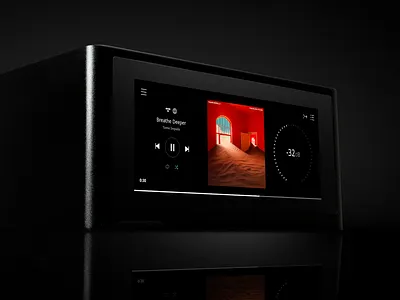NAD M10 album art amp amplifier app audio designer germany hifi interaction luxury music navigation product sketch sound spotify tidal ui volume