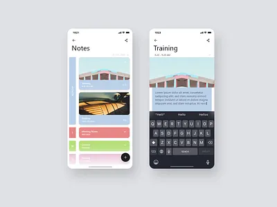 Daily UI #065 - Notes Widget adobe xd app branding daily 100 challenge daily challange dailyui design mobile notes ui ux widget