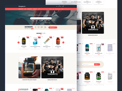 Fitness supplements site adobexd ecommerce eshop figma fitness sketchapp sport ui uidesign ux webdesign website