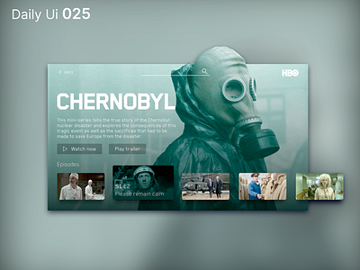 Daily Ui 025 - TV App daily ui design hbo interaction series tv ui ui design ux