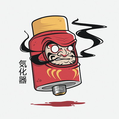 DARUMA RDA character design drawing illustration logo monster sketch vector