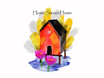 Home Sweet Home branding design graphic illustration india logo motion poster typography vector