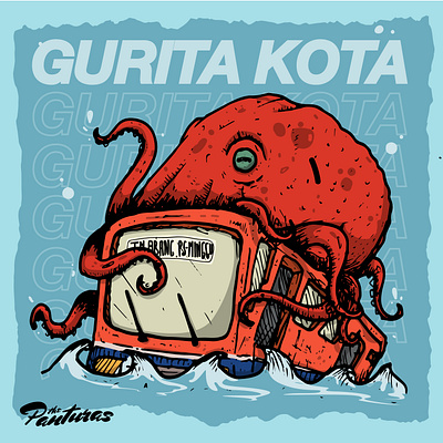 gurita kota - The Panturas character design drawing fish illustration monster sketch