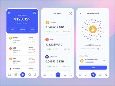 Bitcoin Wallet App Exploration 2022 app appstore arslan bitcoin btc eth exploration project trend ui work