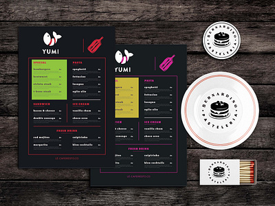 Drink And Dive Menu Template design