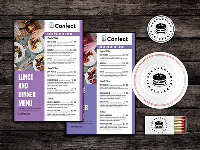 Foodstuff Menu Template PSD design