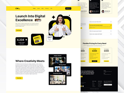 Digital Agency agency branding design graphic design landing page ui uiux web webdesgin website