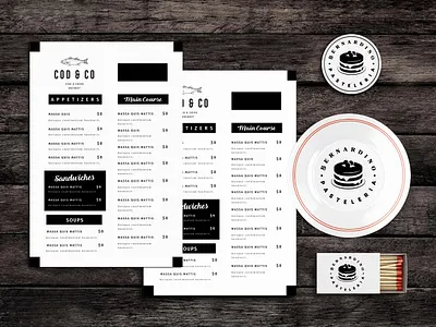 Table Tops Food Menu Template design