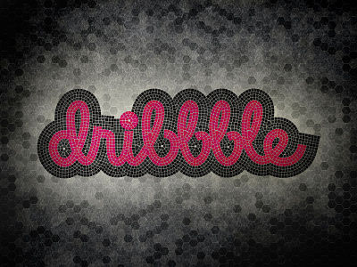 Mosaic typography branding cobblestone dribbble lighting logo mosaic photoshop street street light typography