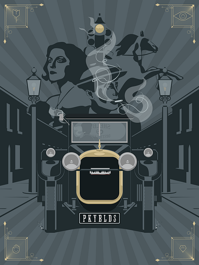 Nobody is bulletproof 1920 1920s artdeco design illustration peakyblinders tvshow