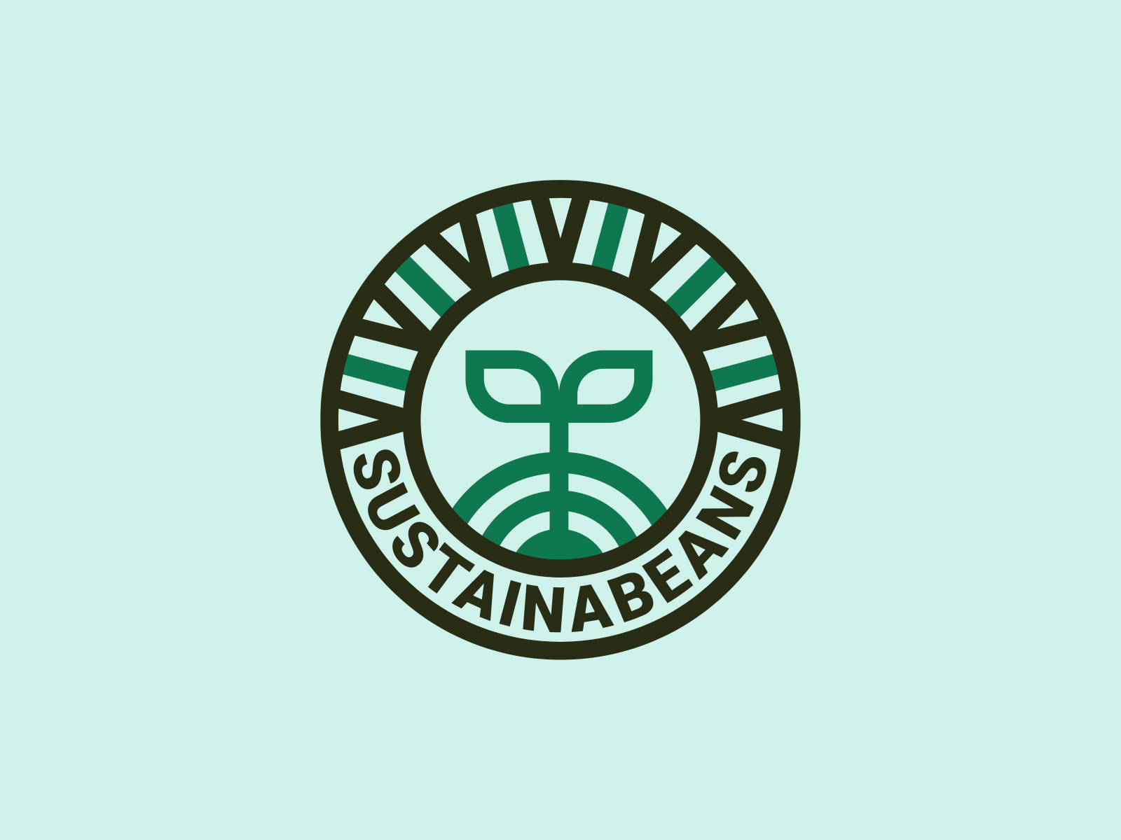 Sustainabeans logo design branding design environment environmental flat icon illustration logo logo mark sustainability vector visual identity volunteer volunteering