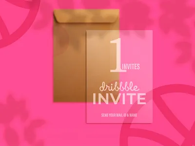 One Invite dribbble design design art dribbble invitation dribbbleinvitation dribbbleinvite dribbbleinvites giveaways invites invites giveaway oneinvites