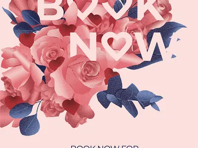 Valentine's day poster brand illustration digital illustration digital painting graphic design illustrated type illustrated typography illustration photoshop illustration poster art poster illustration