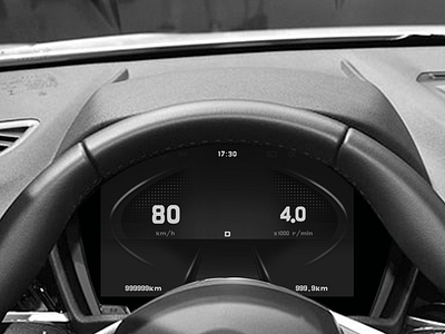 Daily UI06 car car cluster car dashboard design hmi ui ux