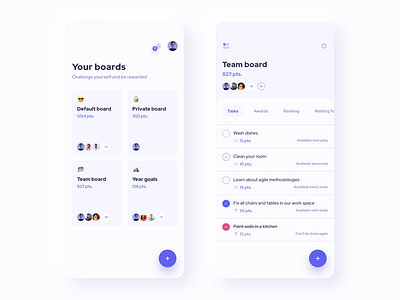 To-do app app boards design minimal mobile tasks todo ui