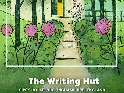 Roald Dahl's Garden author countryside england flowers garden gardening gardenscapes hidden places illustration inspiration nature roald dahl sketch