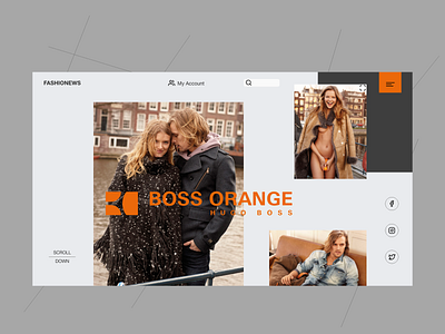 BOSS ORANGE ui ux web