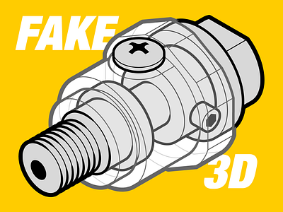 Fake 3D (isometric notes) 3d adobe illustrator device fake 3d how to isometric notes tech technical drawing technical illustration tips tutorial vector graphics