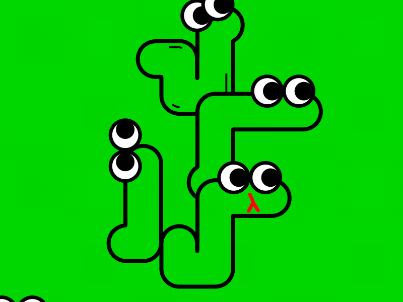 SNAKE cute green kikillo rebound snake