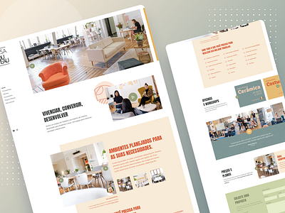 Casa Nouveau - Website architecture coworking design landing page light mobile page responsive web design site ui website