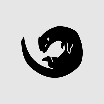 Beloutre logo animal animal logo belette black and white branding concept design designer graphic logo logo design logos loutre minimal otter simple design vector weasel