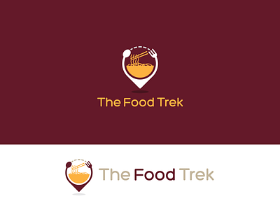 The Food Trek agency brand identity branding colors design food and drink food app food illustration foodie identity logo logodesign logos mark market marketing minimal modern typography vector