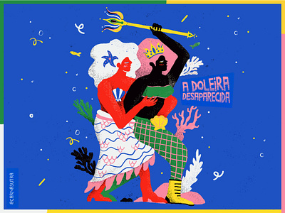 Pick the money! brasil brazil camasutra carnaval coral costume deep sea design doleira girl girls illustration love marine mermaid ocean pattern