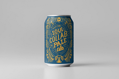 Hand drawn craft beer can design beer calligraphy candesign craftbeer custom logo handlettering illustration labeldesign lettering