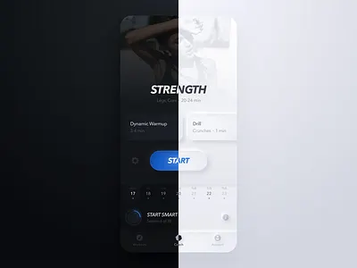 Neumorphic Freeletics app dark freeletics ios light mobile neumorph neumorphic neumorphism ui ux