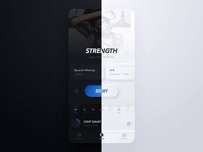 Neumorphic Freeletics app dark freeletics ios light mobile neumorph neumorphic neumorphism ui ux