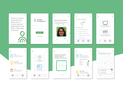 Huella Ciudadana - UX UI app design identity interaction ui ux