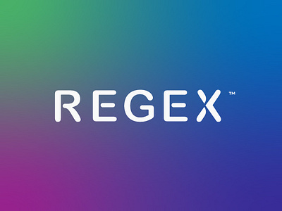 Regex app brand branding design flat icon logo typography ui ux web