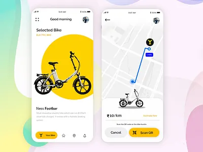 Bike Rental App | Android | iPhone android app appdesign b2cinfosolutions design illustration iphone ondeamdbike ondeamdbike rentalbike ui