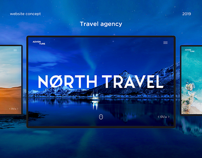 AdvenTure - Travel agency | Website booking branding cold design landing landing page nature tours travel travel agency traveling ui ux web website