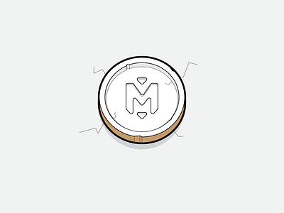 Mini-logo Meeple House design icon illustration logo logotype vector