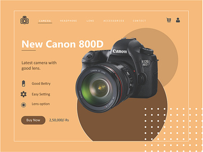 camera & accessories accessories accessoriesui camera camera accessories camera app camera e commerce camera landing page camera logo camera ui clean design creative design illustration web design web ui