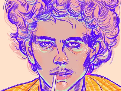 timothee celebrity digital portrait drawing illustration kyle brushes photoshop portrait portrait art portrait illustration the french dispatch timothee timothee chalamet wes anderson