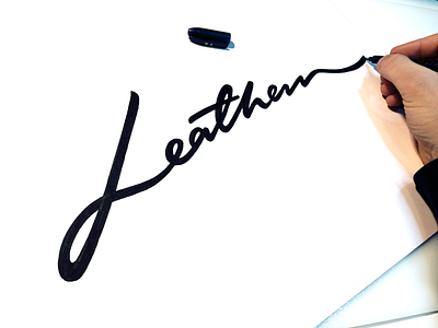 Leathem branding calligraphy calligraphy logo custom design flow goodtype handtype handwritten leathem lettering logo logodesign logodesigner logotype process script sketch unique