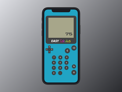 Retro Calculator 90s app calculator design gameboy color pokemon retrowave ui